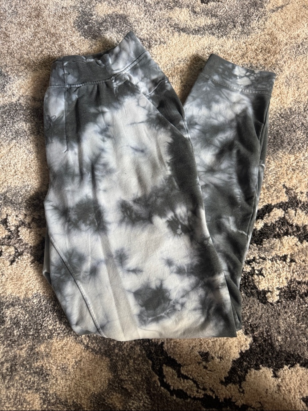 lululemon athletica Tie-Dye Gray & white Joggers